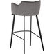Griffin 38.75 inch Town Grey / Roman Grey Barstool
